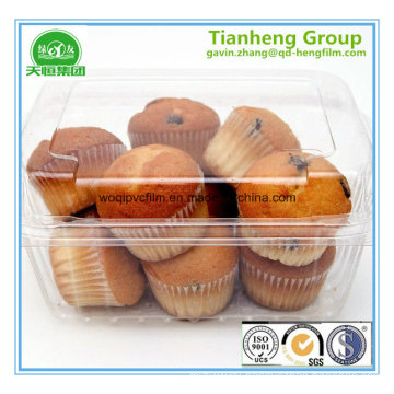 Clear Pet Rigid Film for Mini Muffin Tray with Closure